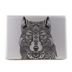 Wolf Tattoo  Apple MacBook Skin Aufkleber