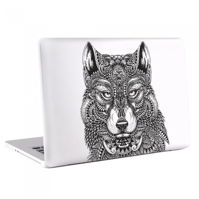 Wolf Tattoo MacBook Skin Aufkleber  (KMB-0647)