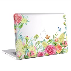 Floral and Butterfly Watercolor  Apple MacBook Skin / Decal