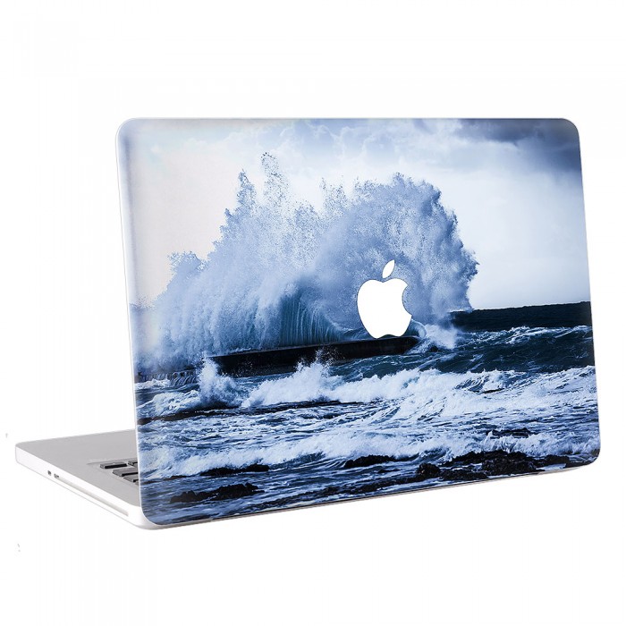สติกเกอร์สกินแม็คบุ๊ค  Crashing Surfing Ocean Wave  MacBook Skin Sticker  (KMB-0656)