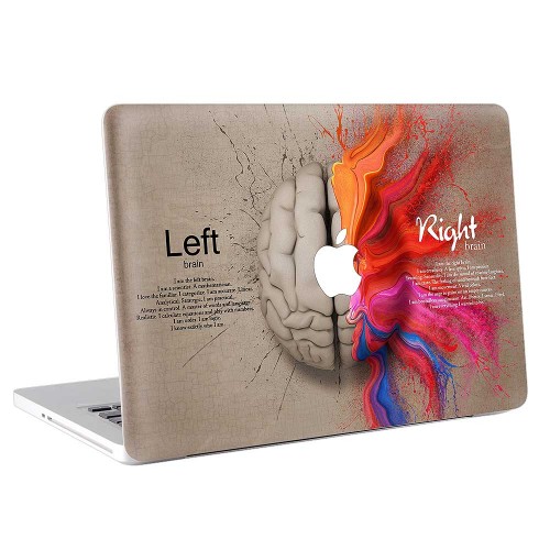Left Brain Right Brain creative  Apple MacBook Skin / Decal