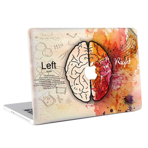 Left Brain vs Right Brain  Apple MacBook Skin / Decal