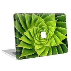 Vivid Green Spiral Aloe Plant  Apple MacBook Skin / Decal
