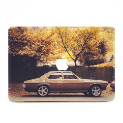Retro Car in Autumn  Apple MacBook Skin / Decal