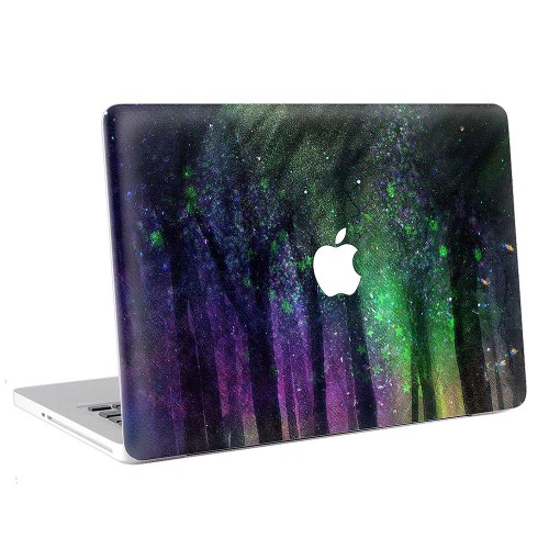 Forest and Night Stars  Apple MacBook Skin Aufkleber