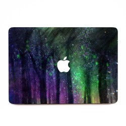Forest and Night Stars  Apple MacBook Skin Aufkleber