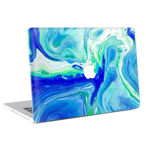 Liquid Texture Blue Marble  Apple MacBook Skin / Decal