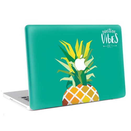 Pineapple Positive Vibe Only  Apple MacBook Skin / Decal