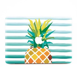 Pineapple Green Line Art  Apple MacBook Skin / Decal