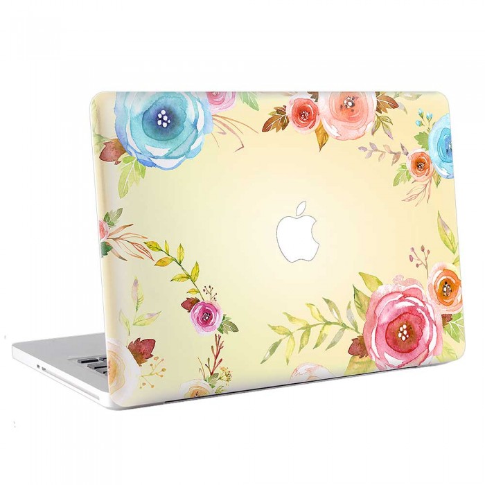 Flower Watercolor V.2  MacBook Skin / Decal  (KMB-0777)
