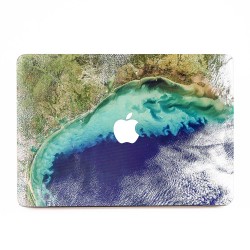 Satellite view of Land and Ocean  Apple MacBook Skin / Decal
