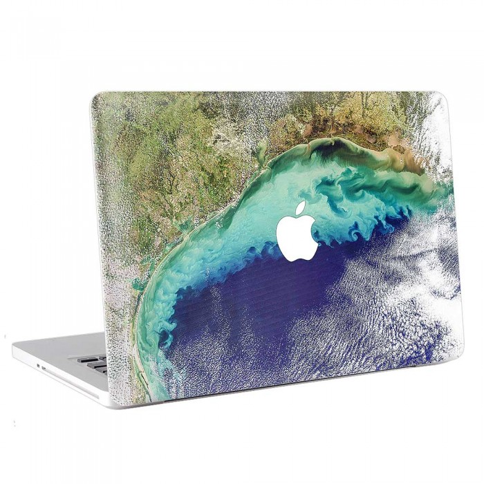 Satellite view of Land and Ocean  MacBook Skin / Decal  (KMB-0799)