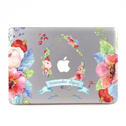 Fresh Flower Floral Watercolor  Apple MacBook Skin / Decal