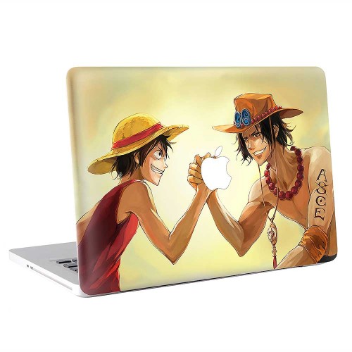 One Piece Luffy and Ace  Apple MacBook Skin / Decal