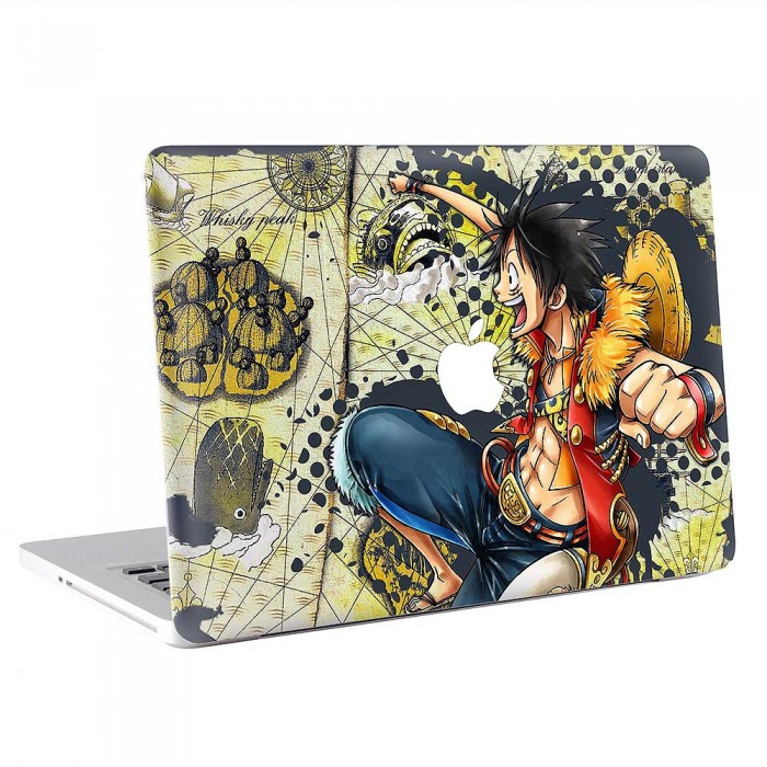 One Piece Luffy world map  MacBook Skin / Decal  (KMB-0836)