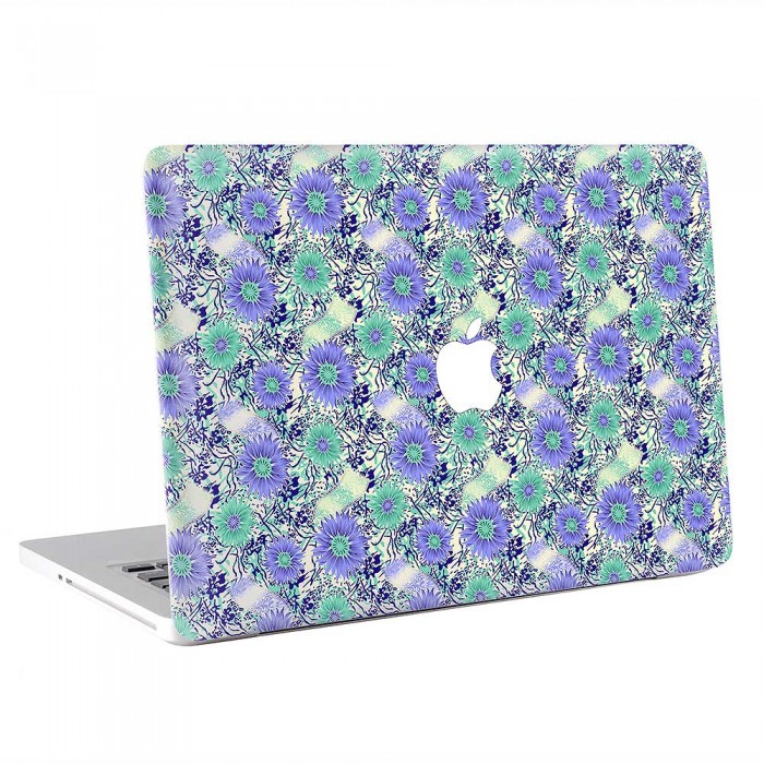 Purple Flower Design  MacBook Skin / Decal  (KMB-0884)