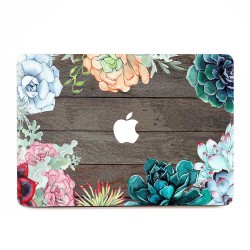 Watercolor Cactus and Succulent Plants  Apple MacBook Skin / Decal