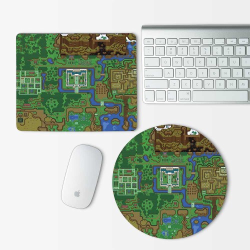 The Legend of Zelda World Map  Mouse Pad Round or Rectangle