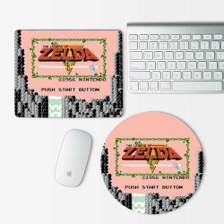 The Legend Of Zelda Start Button Mouse Pad Round or Rectangle