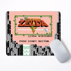 The Legend Of Zelda Start Button Mouse Pad Round or Rectangle
