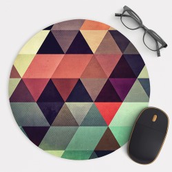 Geometric Pattern Mouse Pad Round or Rectangle