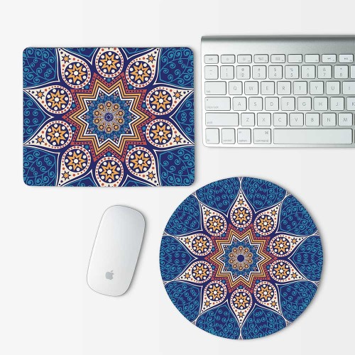 Indian Ornament 3 Mouse Pad Round or Rectangle