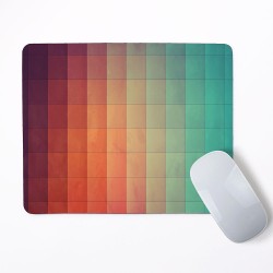 Geometric Pastel Color Pattern Mouse Pad Round or Rectangle