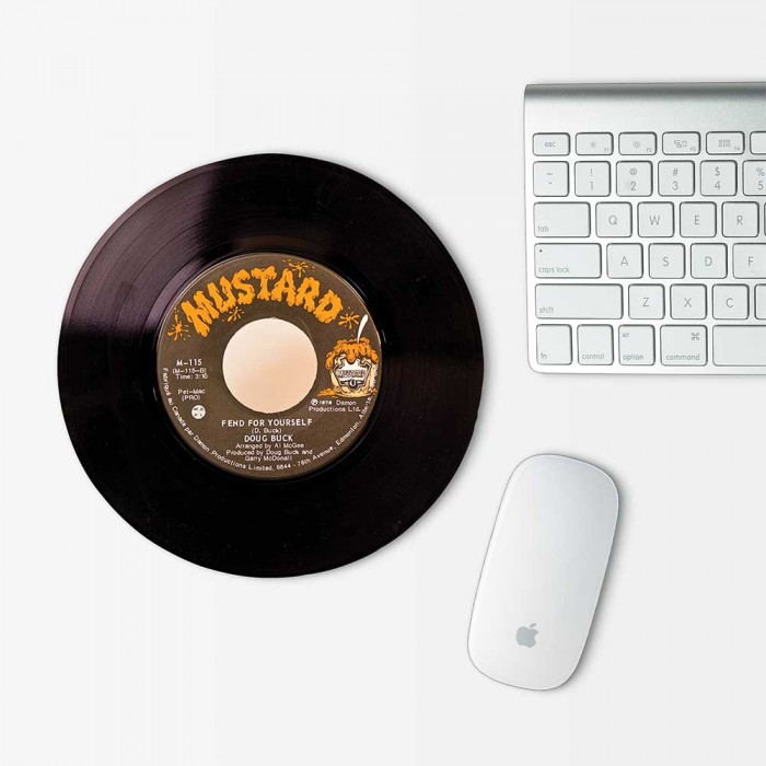 แผ่นรองเมาส์ , เม้าส์แพด Mouse Pad แผ่นเสียง  Gramophone Record Music  (MP-0042)