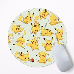 Pikachu Pokemon Mouse Pad Round or Rectangle