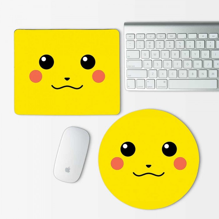 Pikachu Pokemon Mouse Pad Round or Rectangle (MP-0062)
