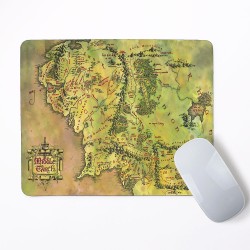 แผ่นรองเมาส์ , เม้าส์แพด Mouse Pad แผนที่มิดเดิลเอิร์ธ  Map of Middle Earth Hobbit Lord of the Rings