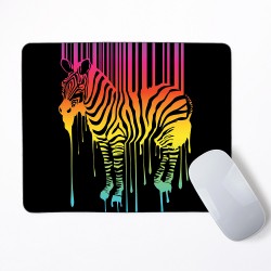 Zebra Abstract Mouse Pad Round or Rectangle
