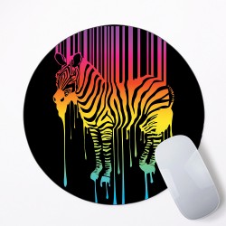 Zebra Abstract Mouse Pad Round or Rectangle