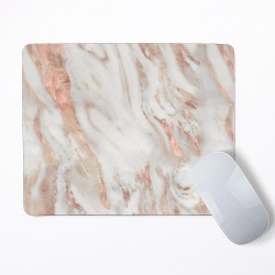 Pink Marble Mouse Pad Round or Rectangle