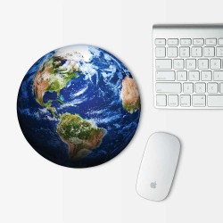 Earth Globe Mouse Pad Round