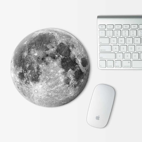Moon v.1 Mouse Pad Round