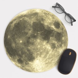 Moon v.2 Mouse Pad Round