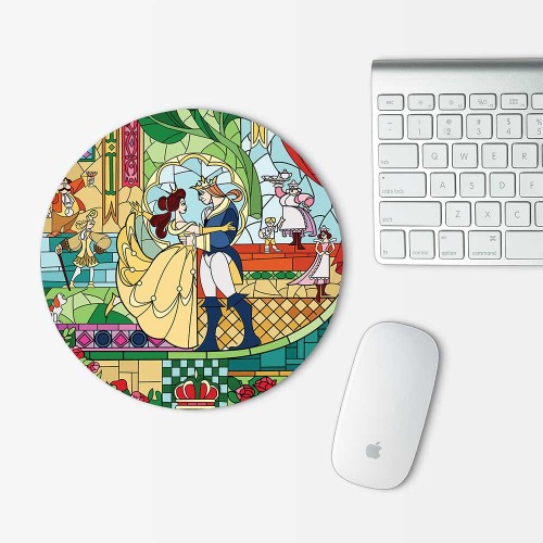 Beauty and The Beast  Mouse Pad Round