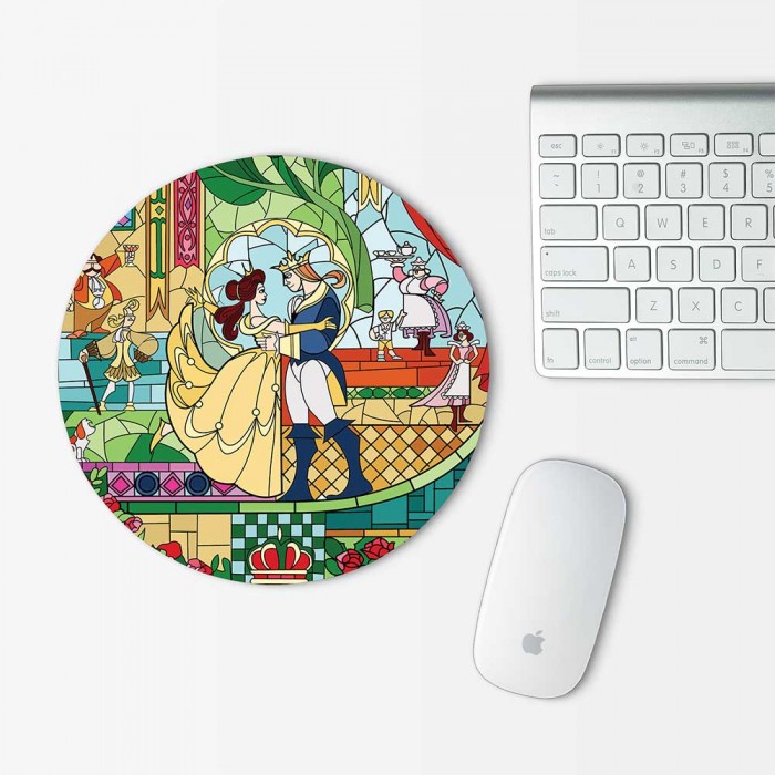 Beauty and The Beast Mouse Pad Round (MP-0103)
