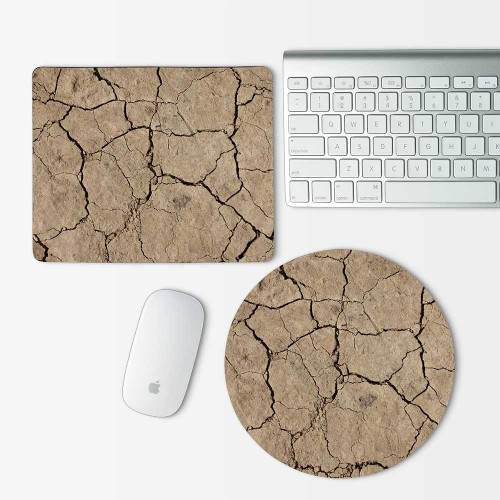 Sand Cracks Mouse Pad Round or Rectangle