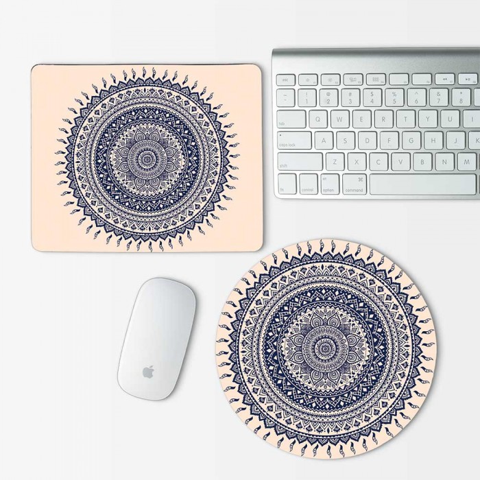 Indian Mandala  Mouse Pad Round or Rectangle (MP-0142)