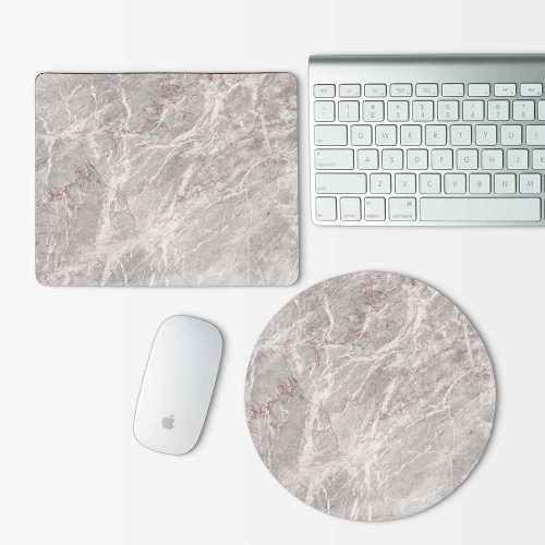 Gray Marble  Mouse Pad Round or Rectangle